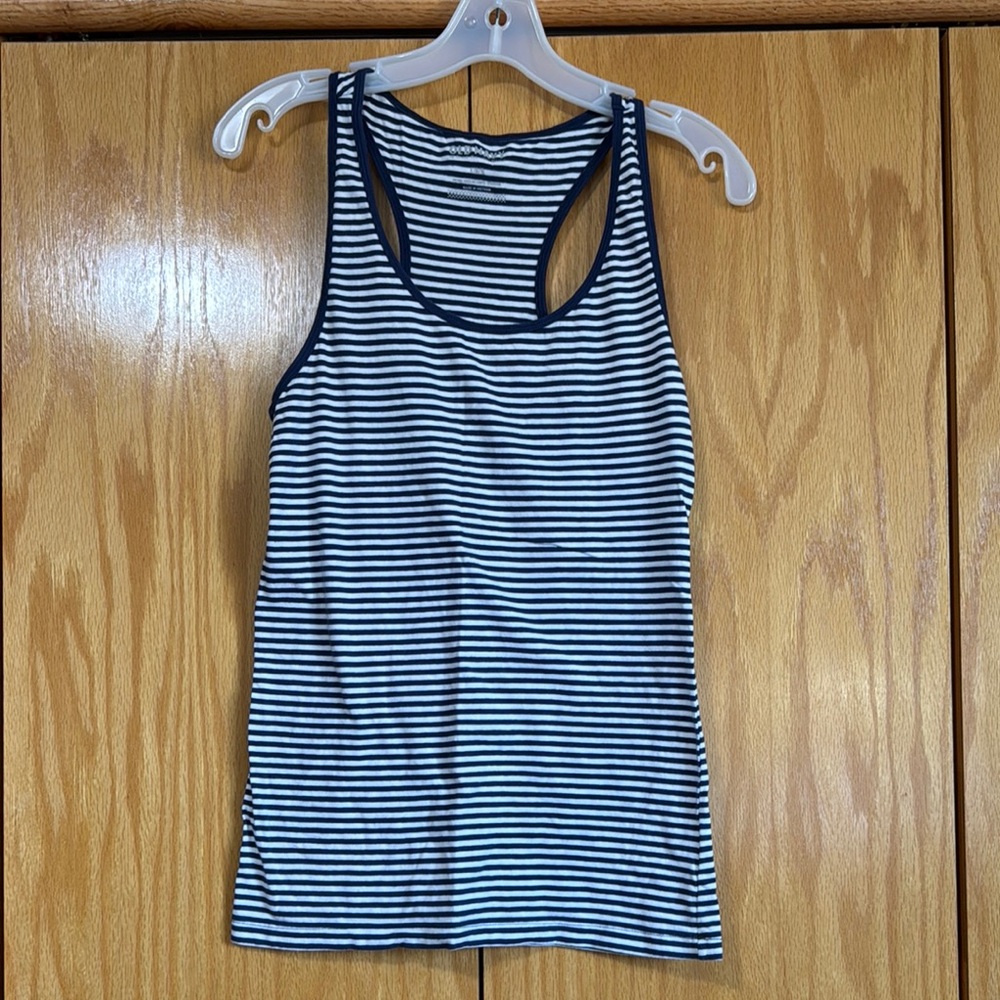Old Navy Striped Tank Top - Navy and White